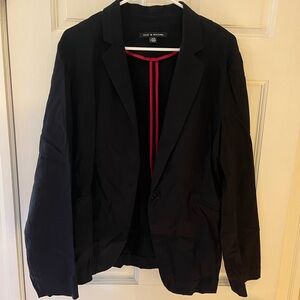 Zac & Rachel Black Jacket with Red Trim